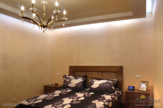 Подвесной потолок в спальне
